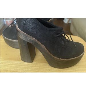 Freebird Black Platform Women's Shoes 38